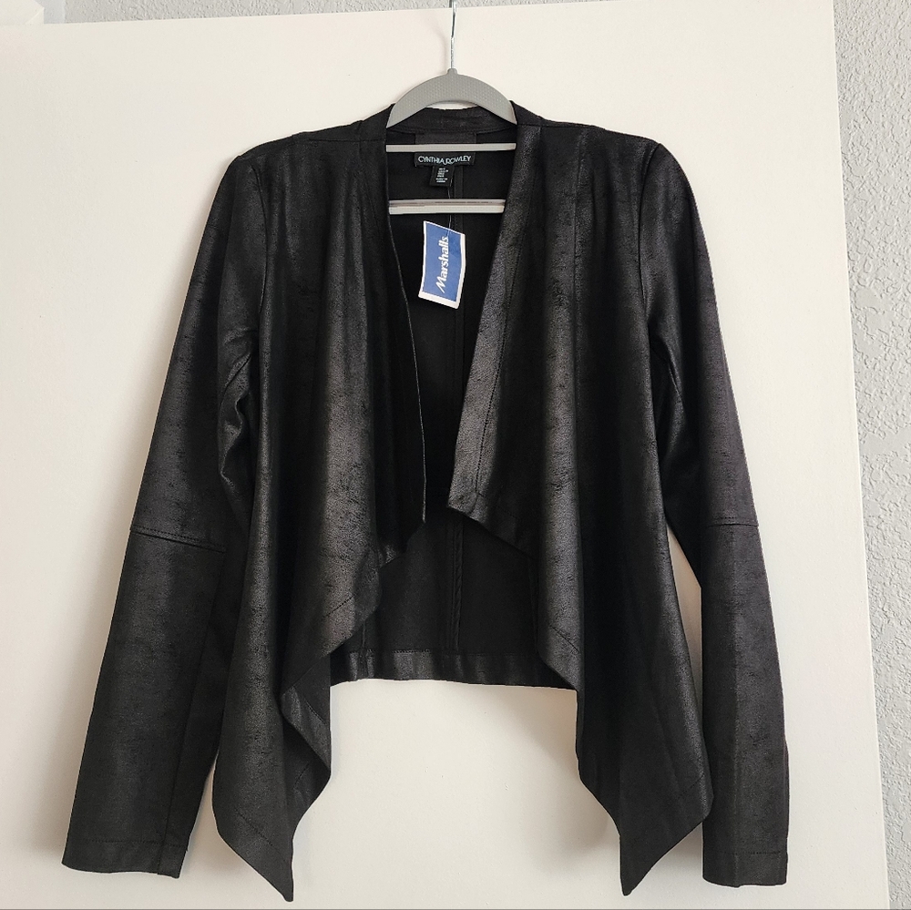 NWT Cynthia Rowley suede-look jacket, S